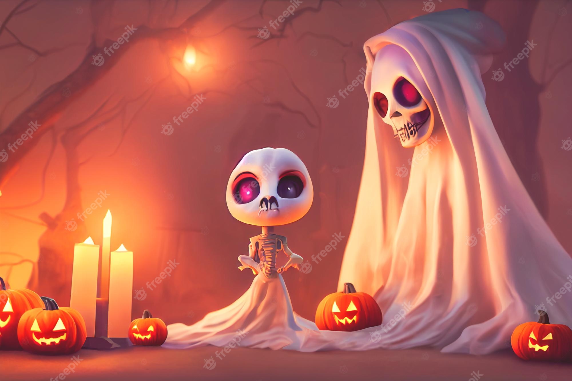 Cute Cartoon Happy Halloween Wallpapers