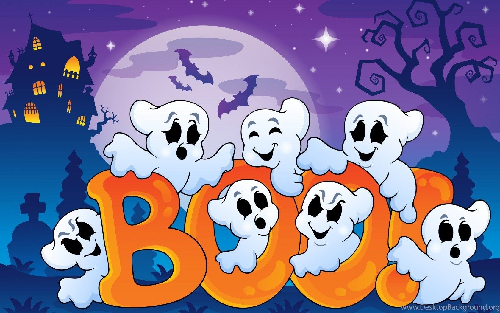 Cute Cartoon Happy Halloween Wallpapers