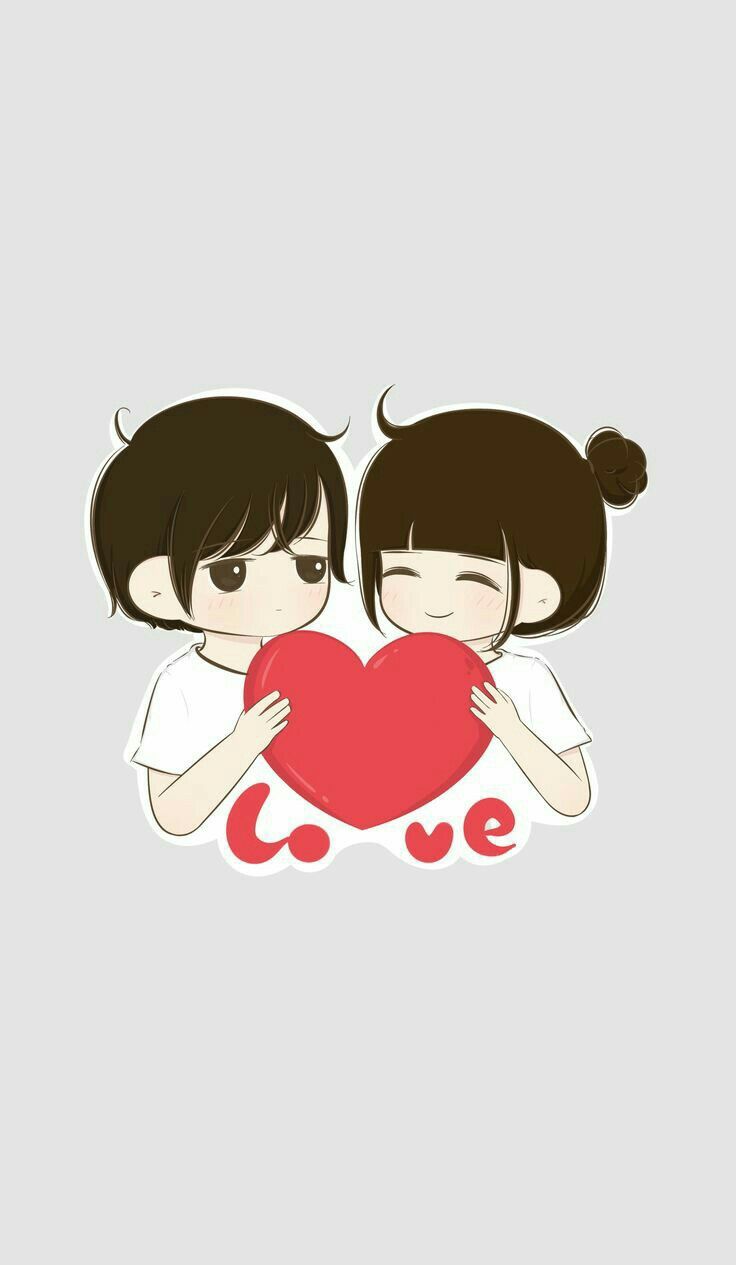 Cute Cartoon Love Couple Wallpaper Wallpapers