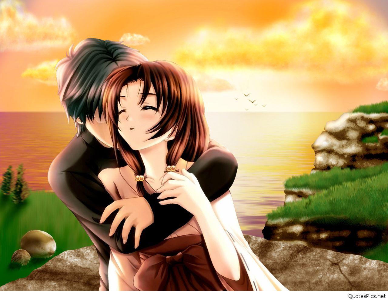 Cute Cartoon Love Couple Wallpaper Wallpapers