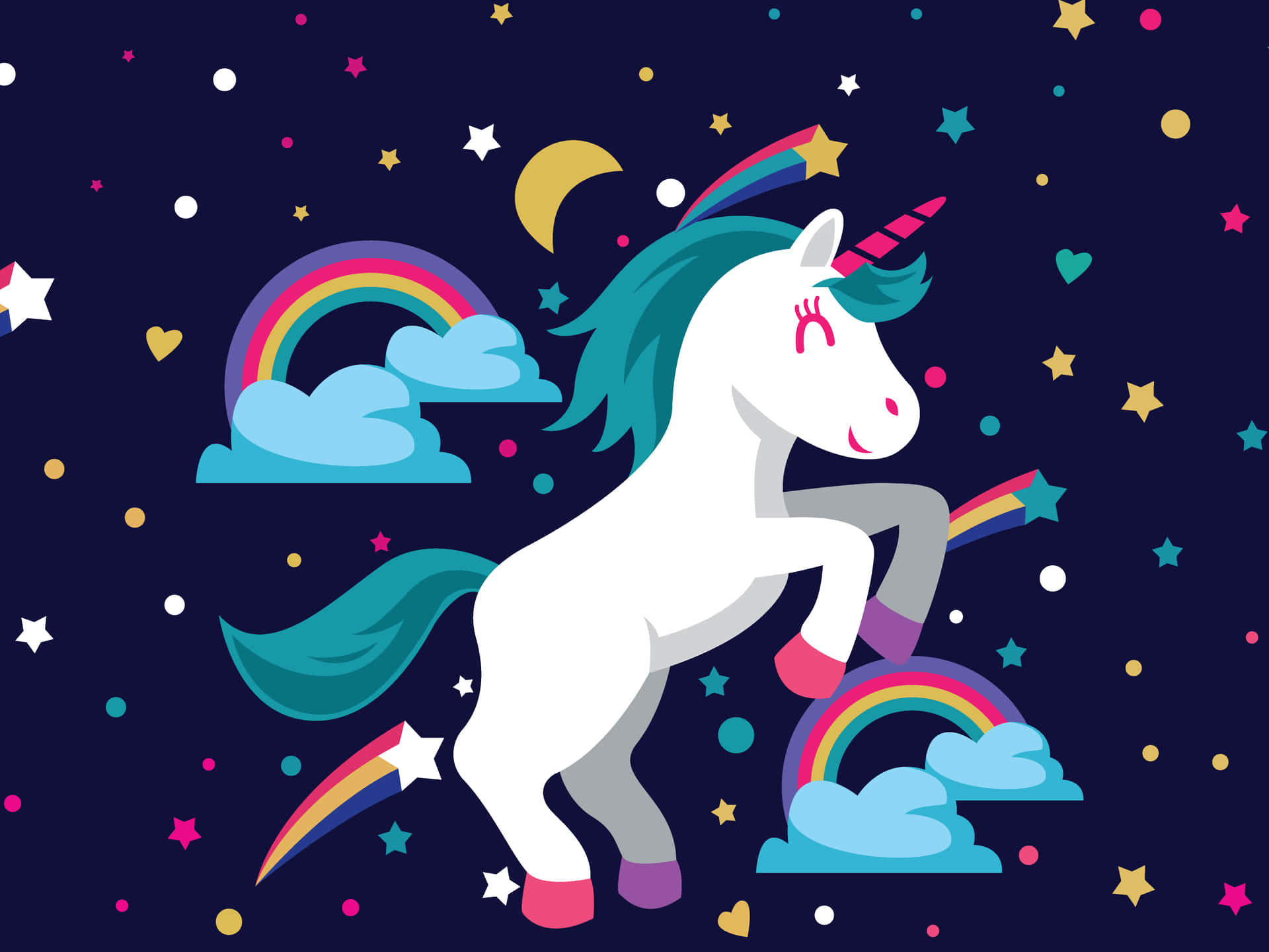 Cute Cartoon Unicorn Wallpapers Wallpapers