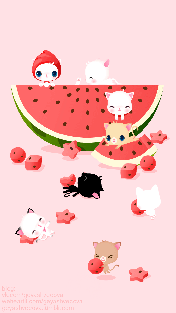 Cute Cartoon Watermelon Wallpapers