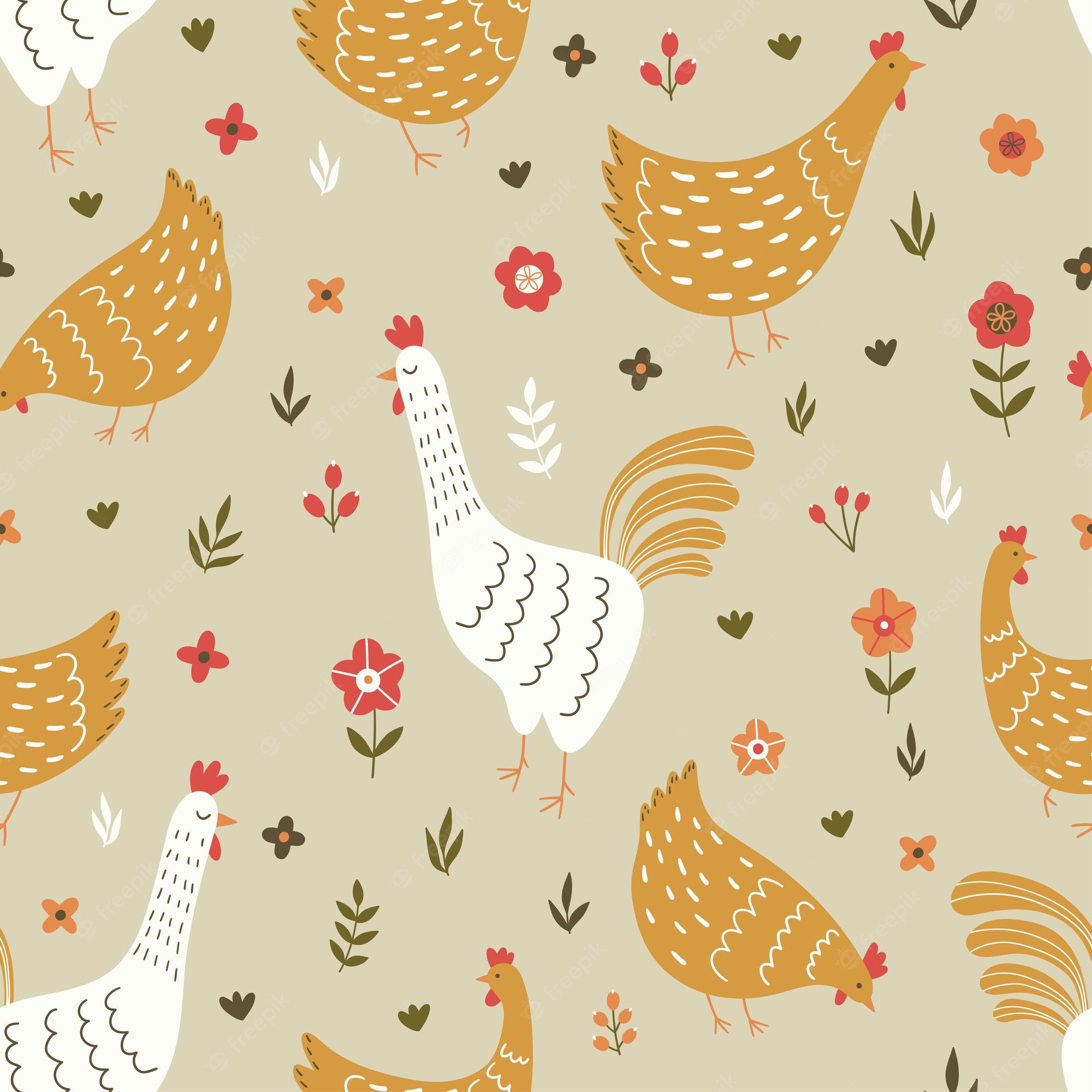 Cute Chicken Art Wallpapers