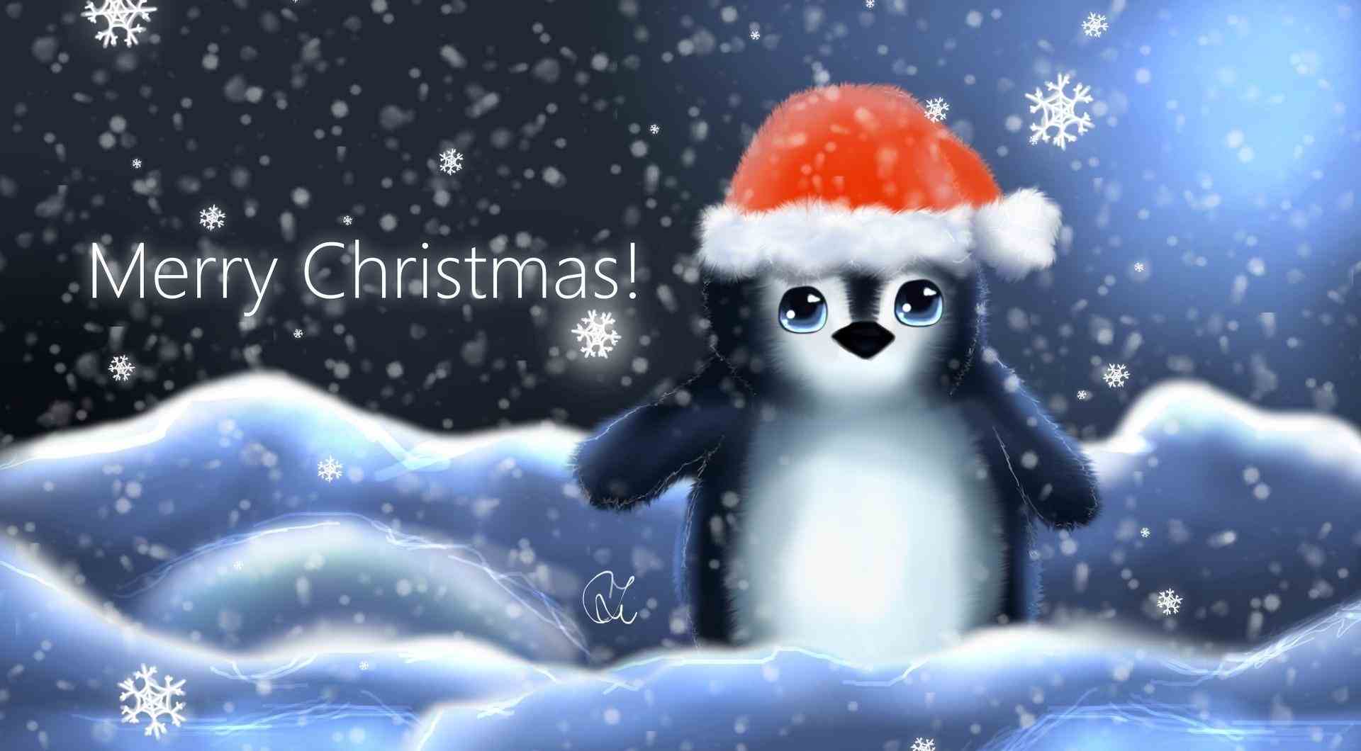 Cute Christmas Penguin Wallpapers