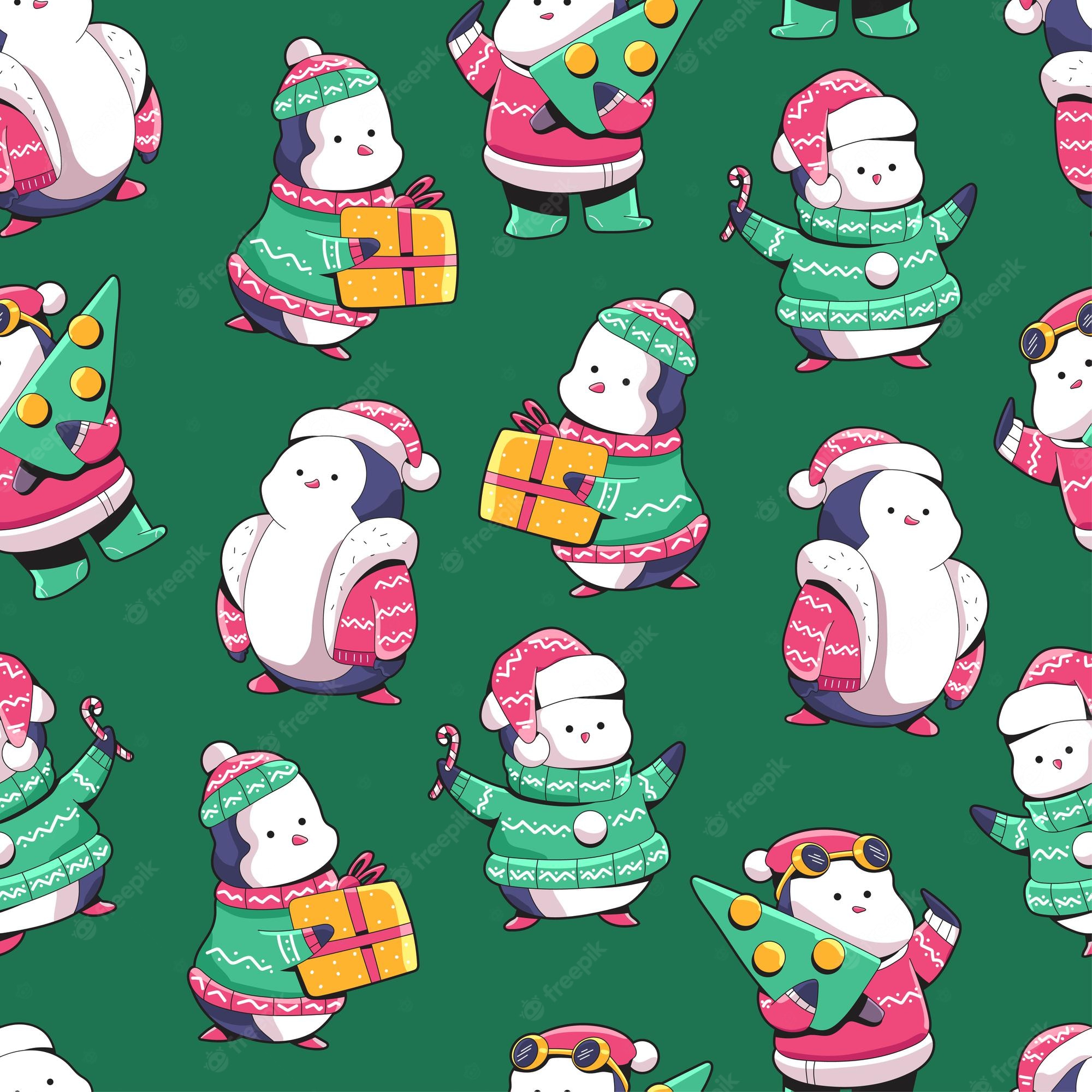 Cute Christmas Penguin Wallpapers