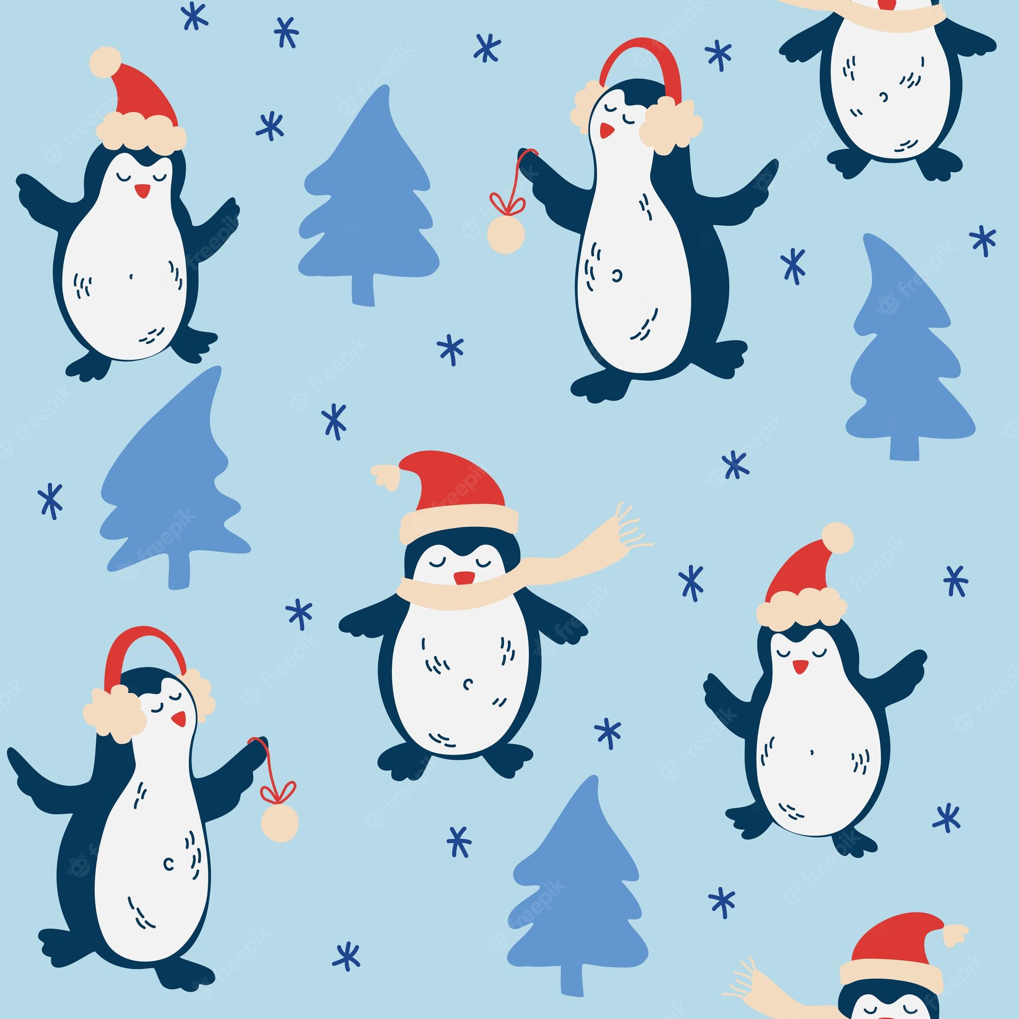 Cute Christmas Penguin Wallpapers