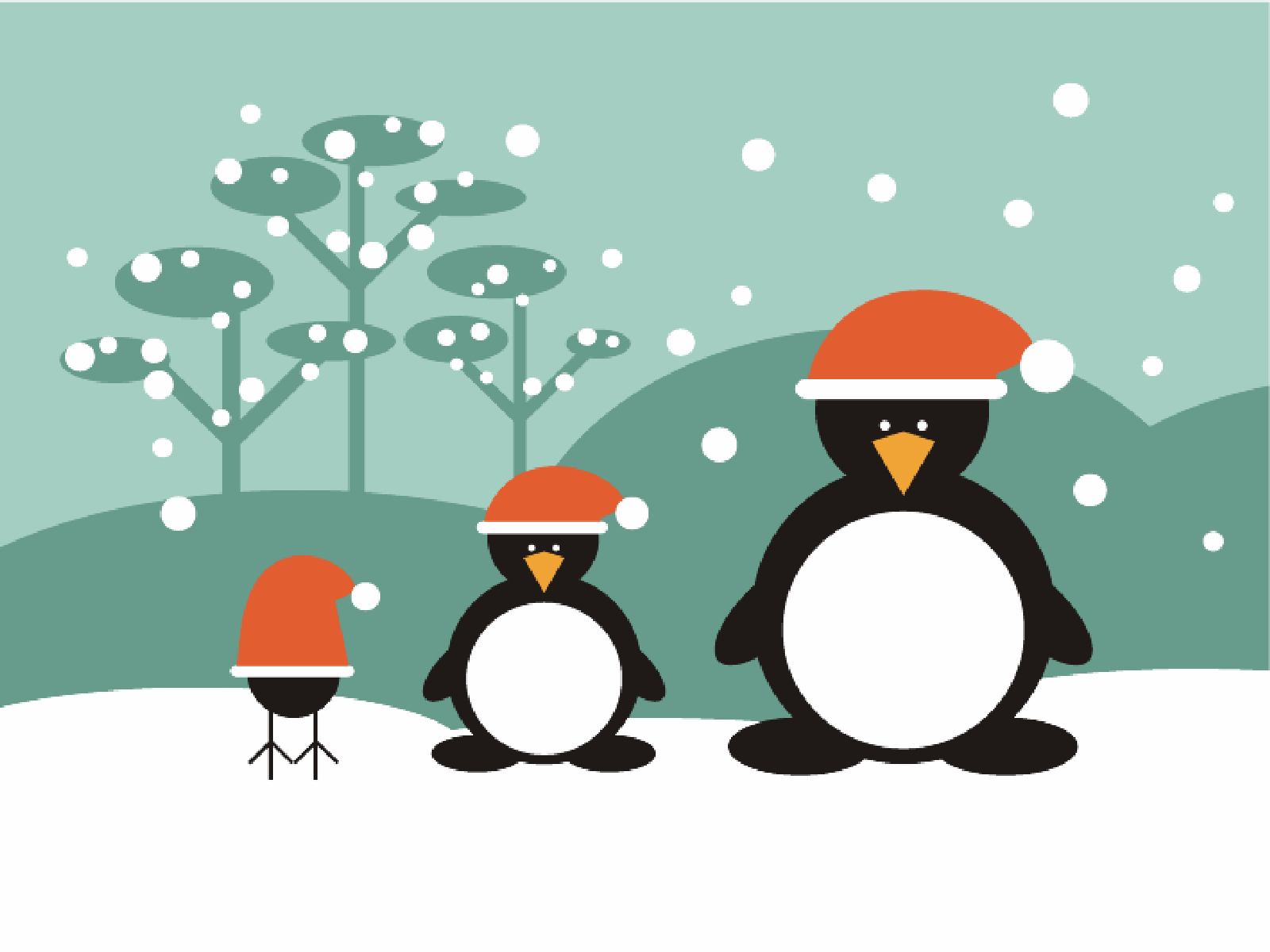 Cute Christmas Penguin Wallpapers Wallpapers