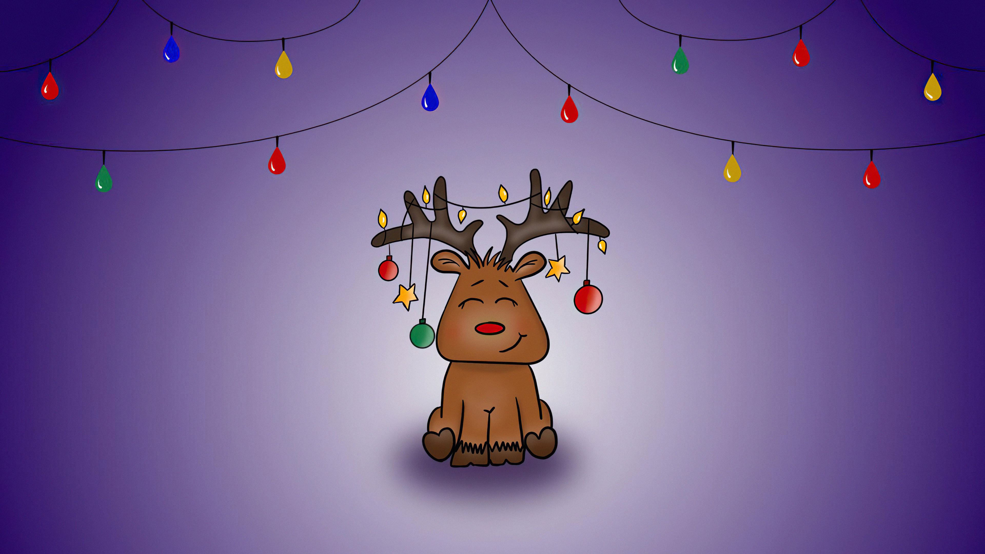 Cute Christmas Reindeer Wallpapers