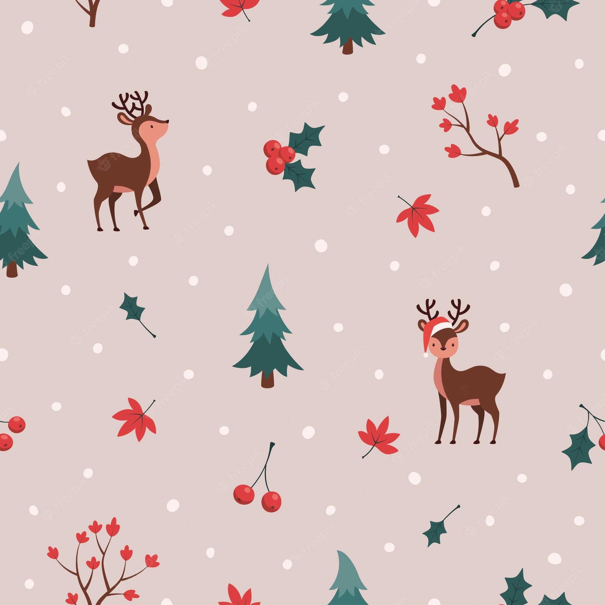 Cute Christmas Reindeer Wallpapers