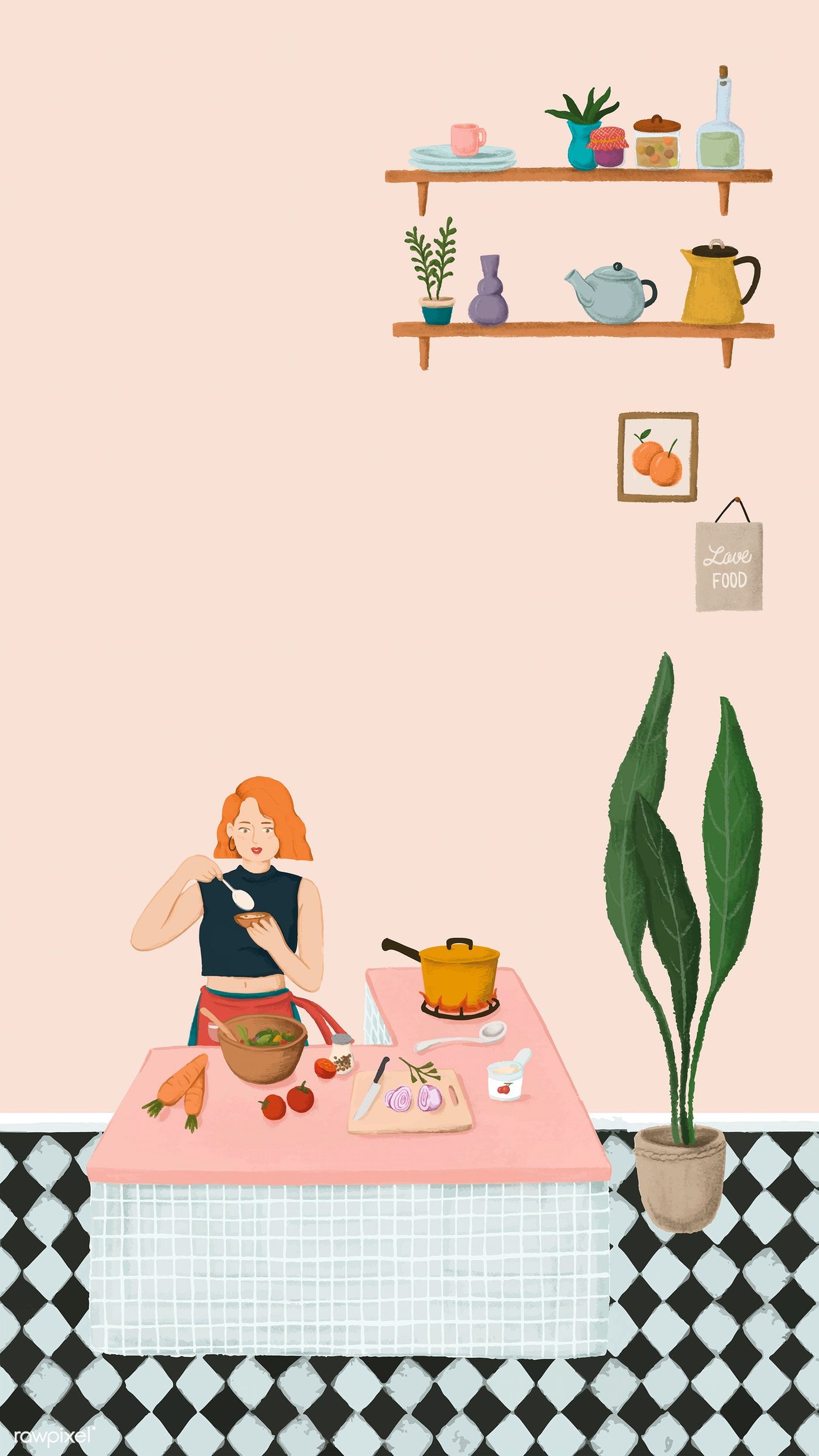 Cute Cooking Background