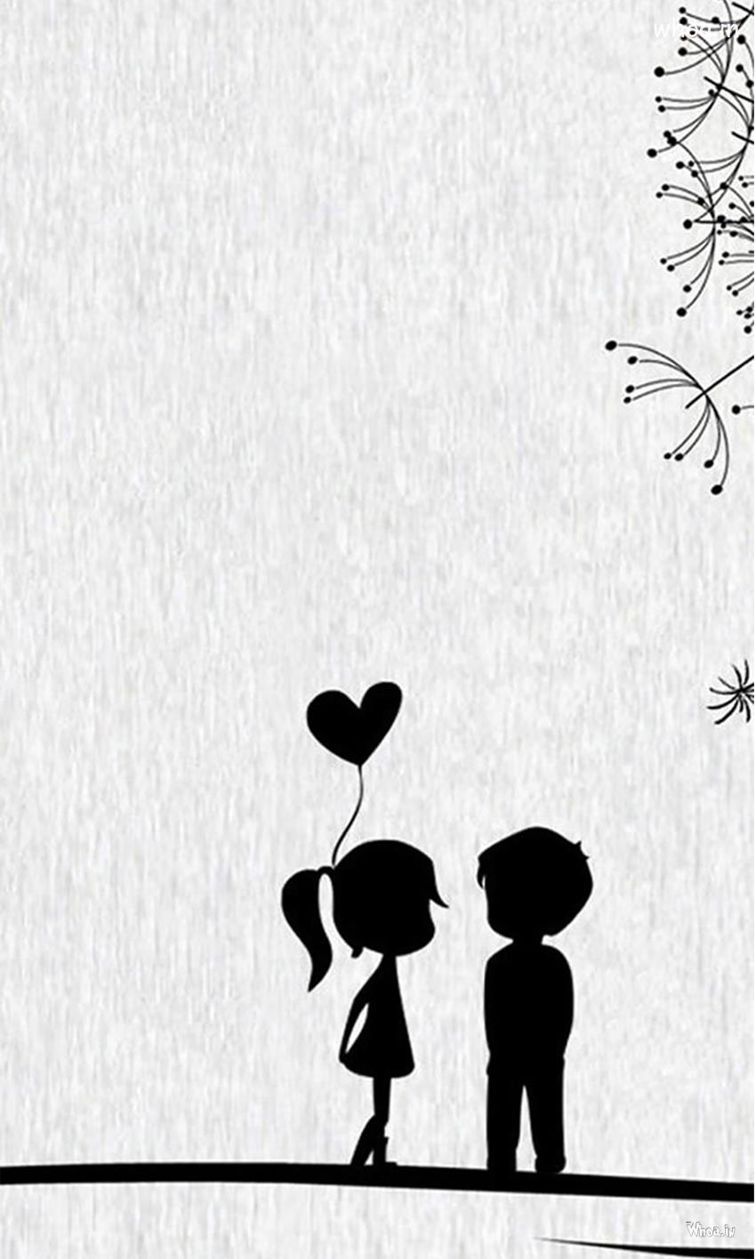 Cute Couple Art Wallpapers Wallpapers