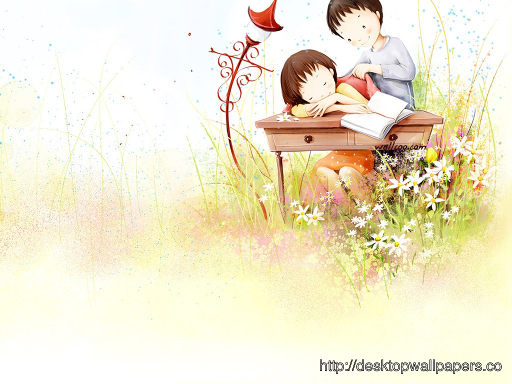 Cute Couple Cartoon Wallpapers Wallpapers