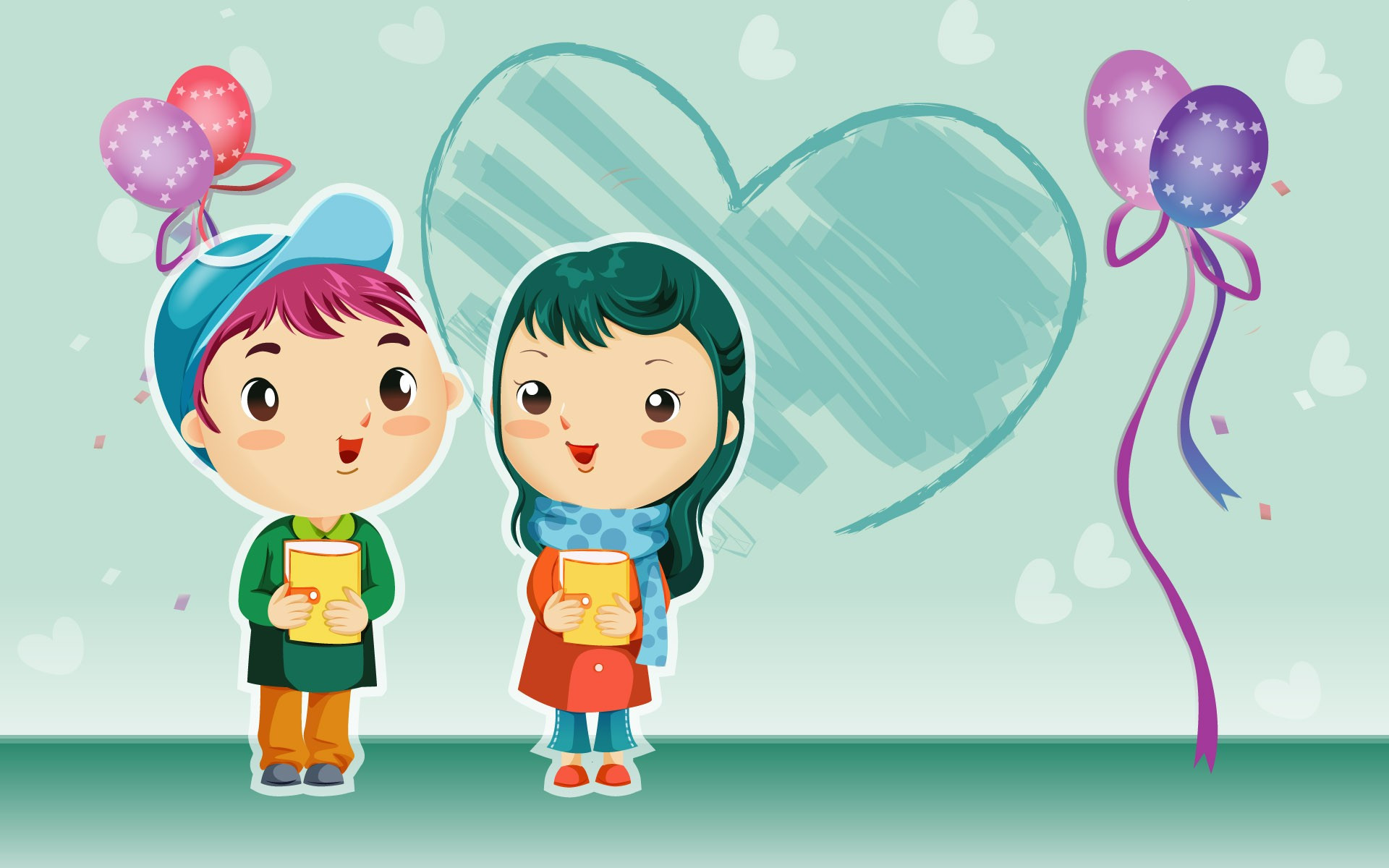 Cute Couple Cartoon Wallpapers Wallpapers