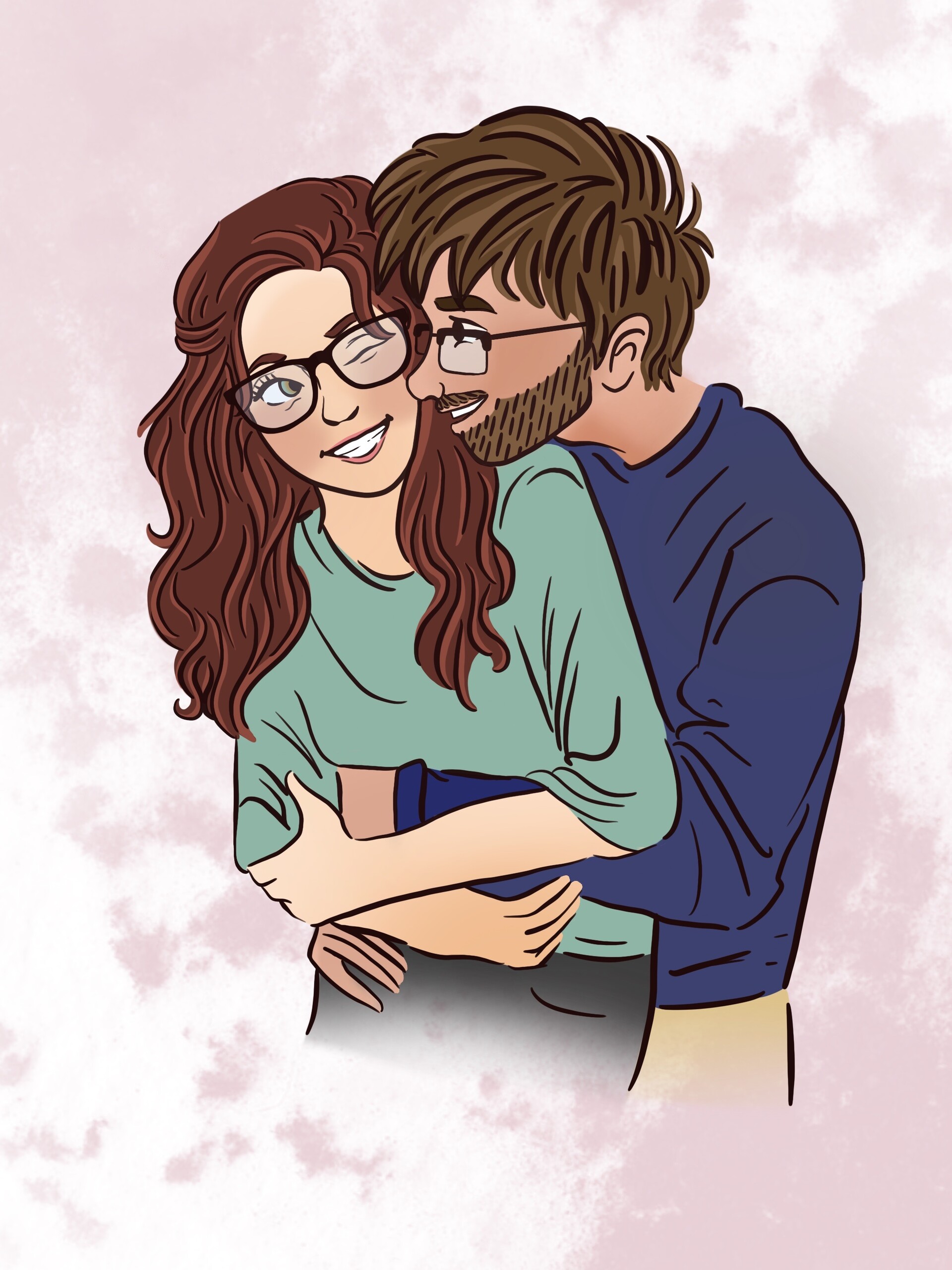 Cute Couple Drawing Wallpapers