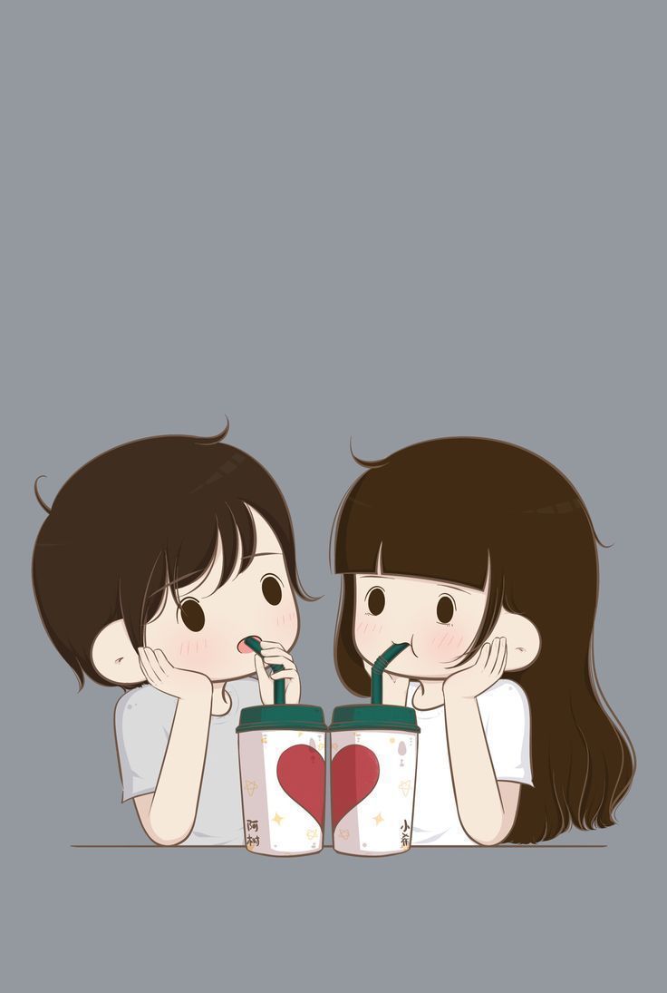 Cute Couple Drawing Wallpapers