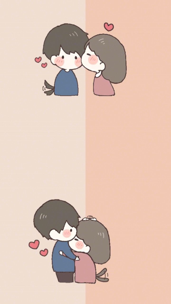 Cute Couple Goals Cartoon Wallpapers Wallpapers