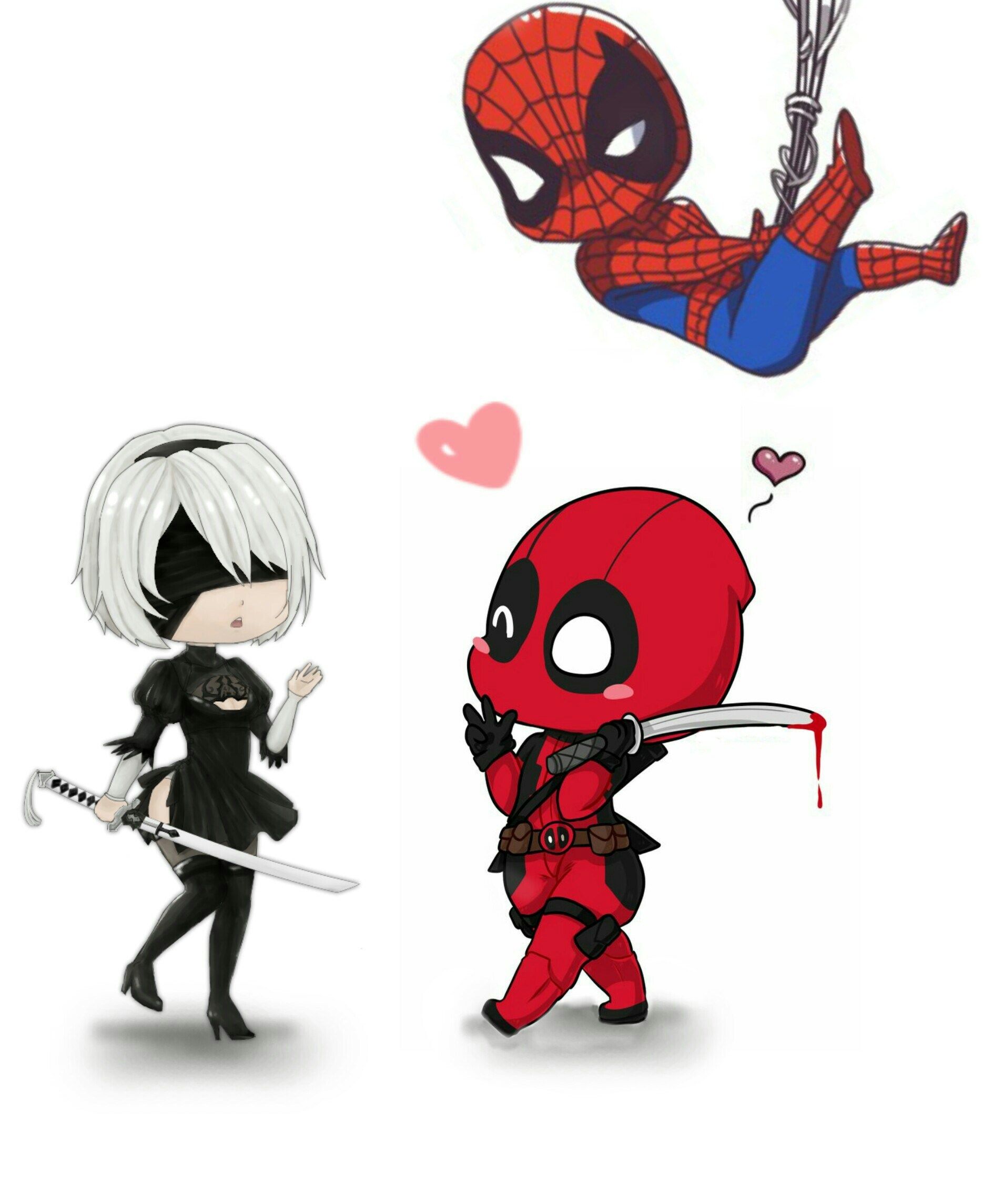 Cute Deadpool And Spider Man Wallpapers