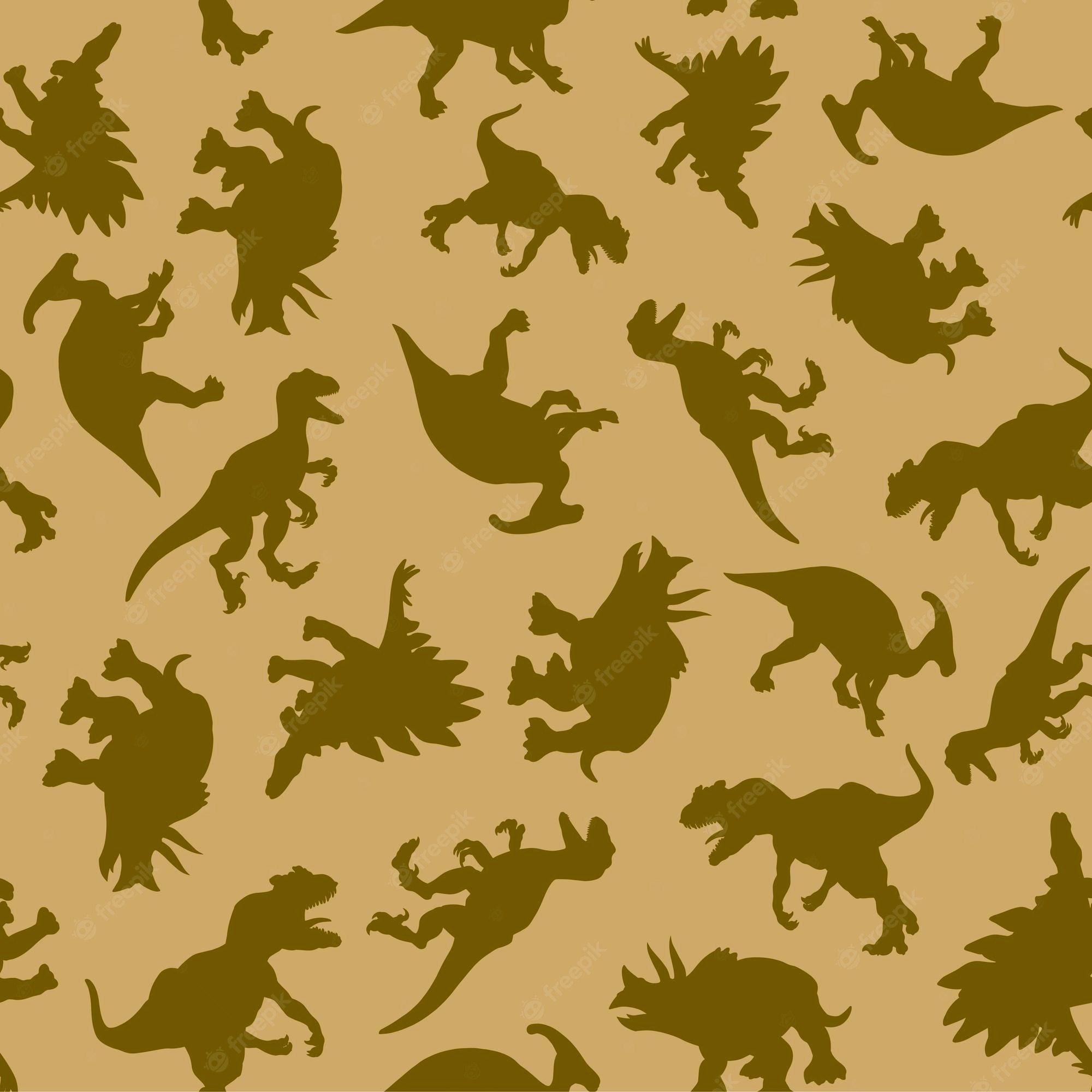 Cute Dinosaur Pattern Wallpapers