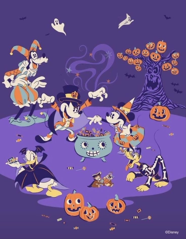 Cute Disney Halloween Iphone Wallpapers