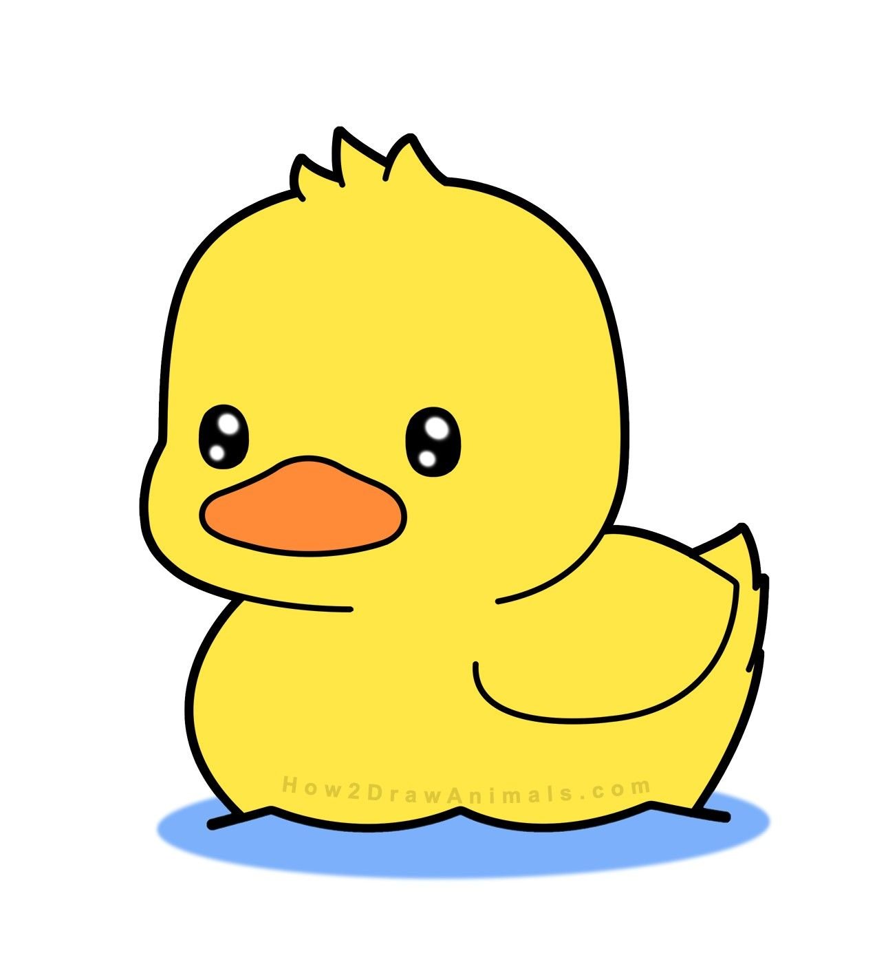 Cute Duck Drawing Wallpapers