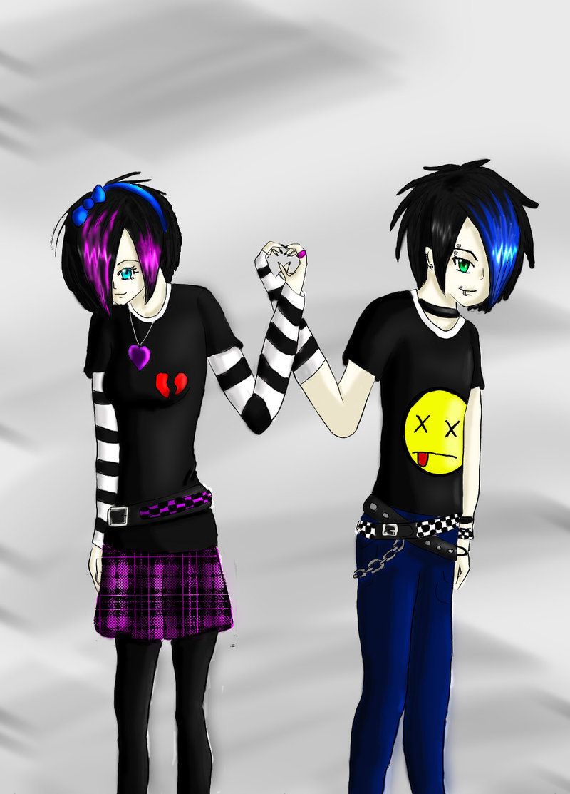 Cute Emo Anime Couples Wallpapers Wallpapers