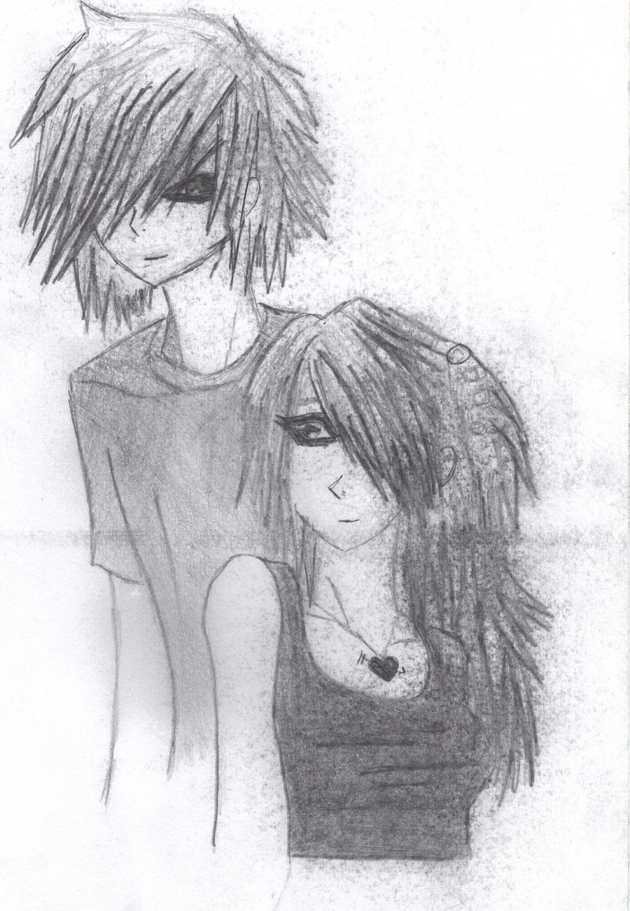 Cute Emo Anime Couples Wallpapers Wallpapers