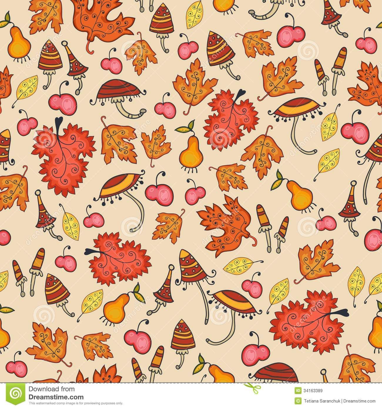 Cute Fall Pattern Wallpapers