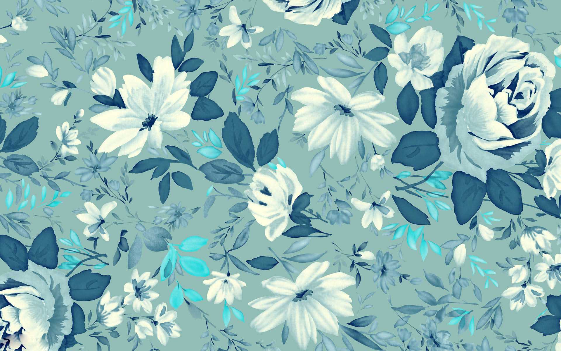 Cute Floral Pattern Desktop Wallpapers