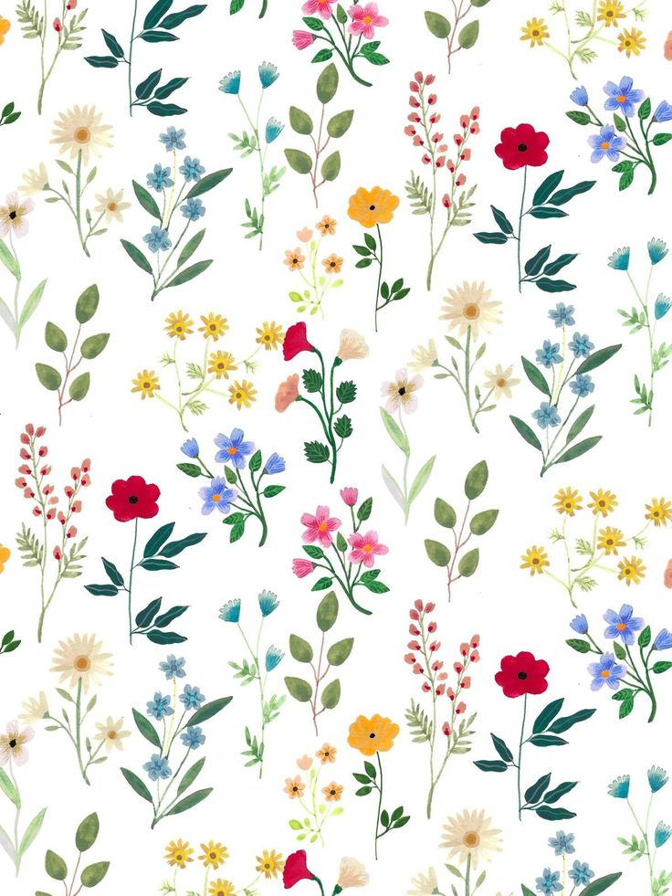 Cute Floral Pattern Desktop Wallpapers