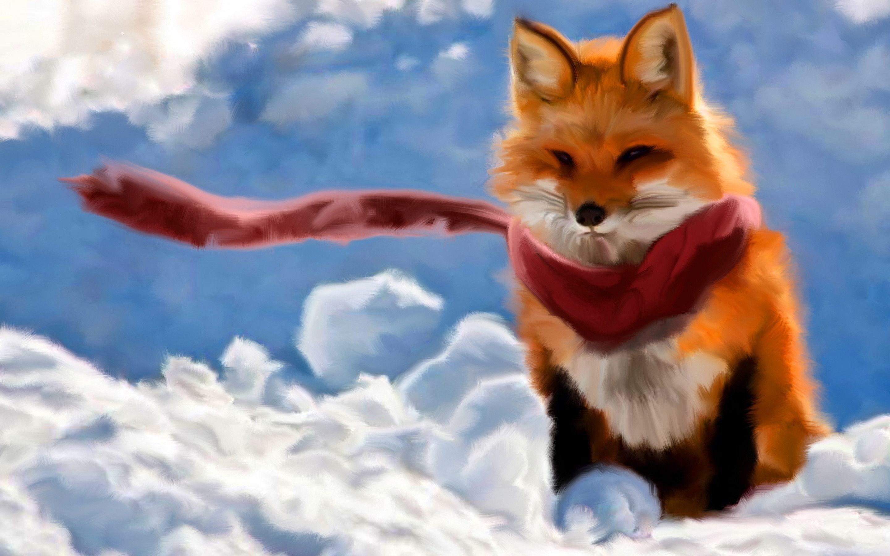 Cute Fox Drawing Wallpapers