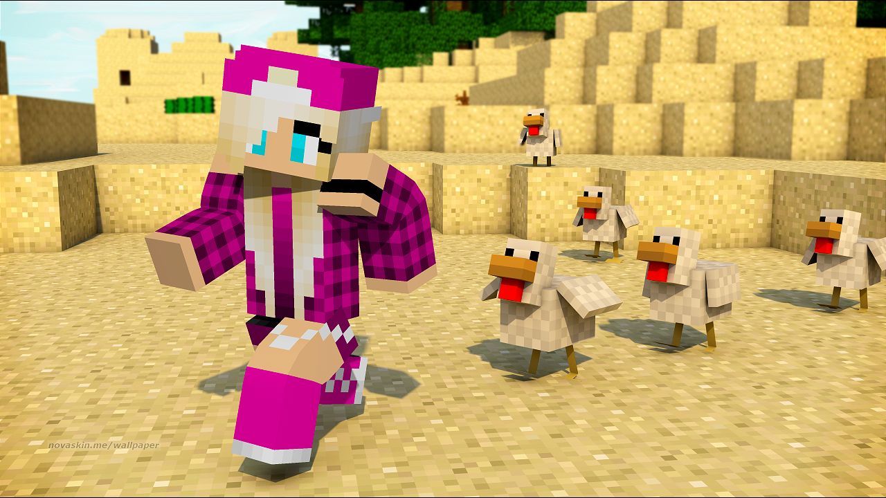 Cute Girl Minecraft Wallpapers