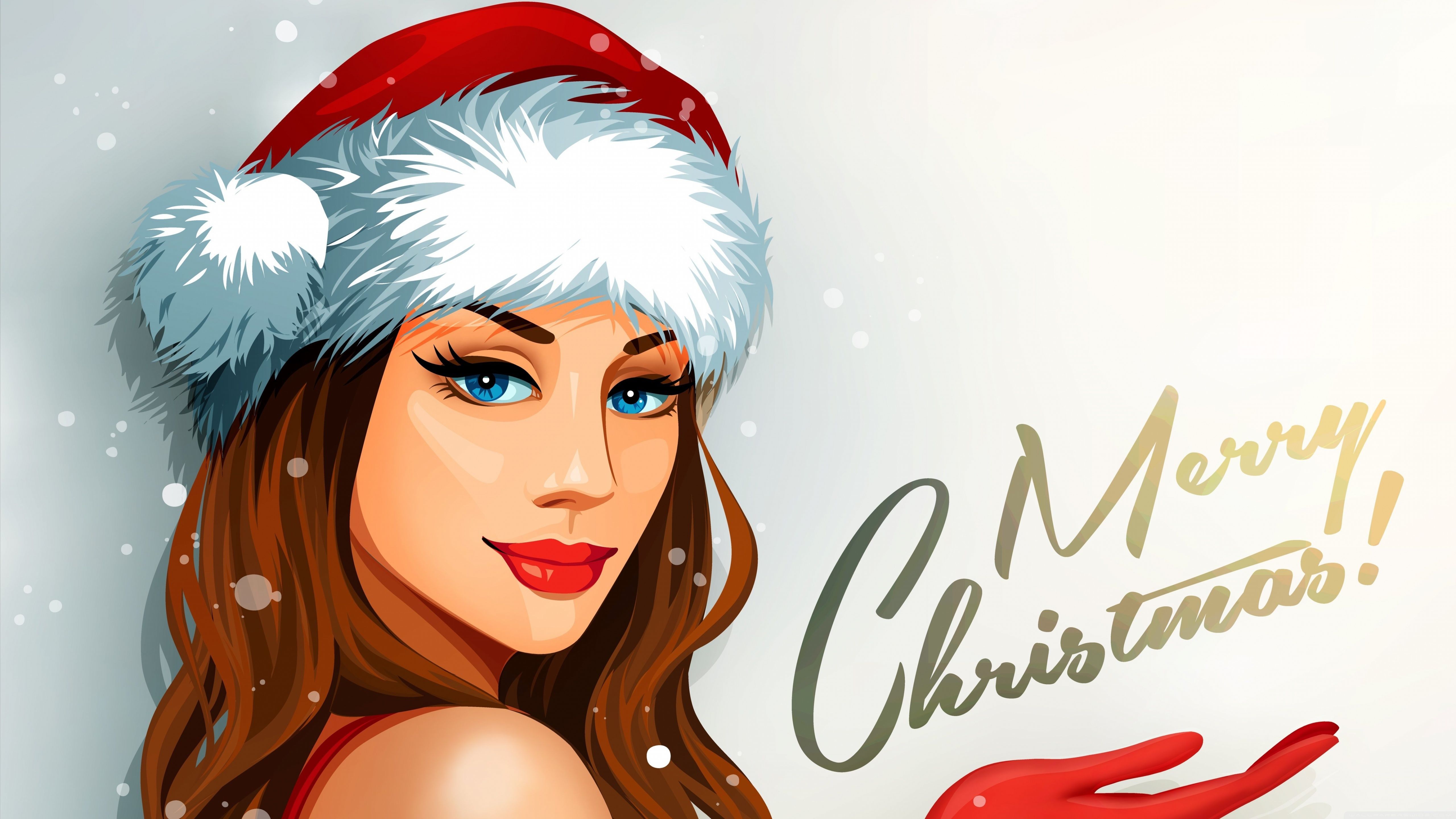 Cute Girls Christmas Wallpapers Wallpapers