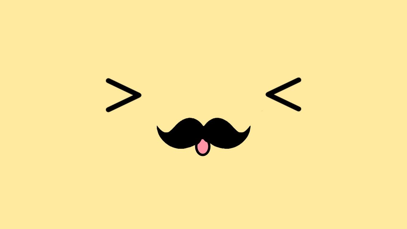 Cute Girly Mustache Wallpapers