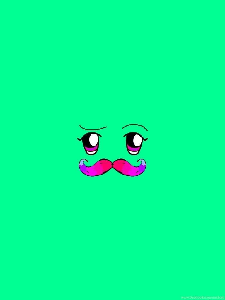 Cute Girly Mustache Wallpapers