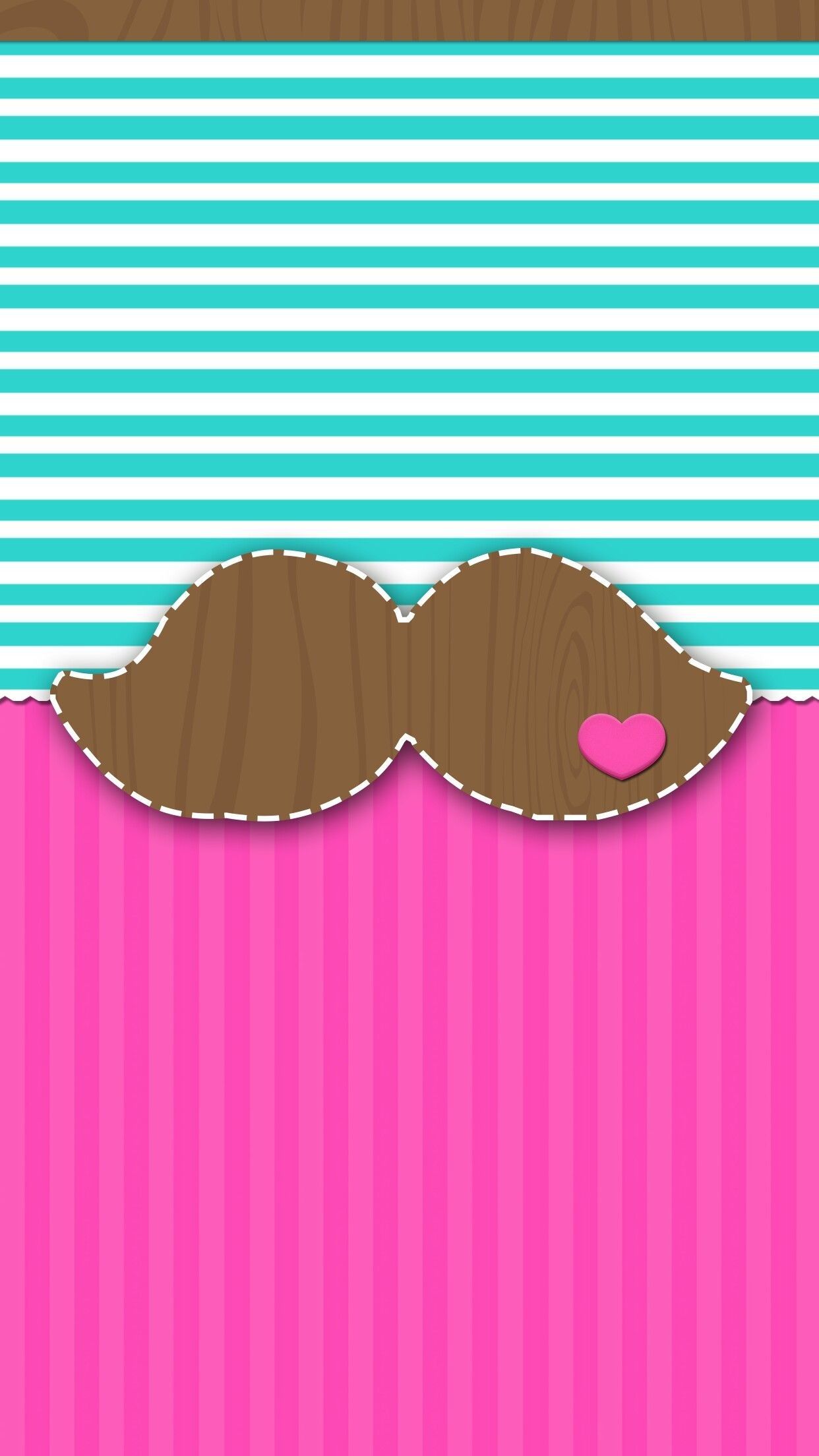 Cute Girly Mustache Wallpapers