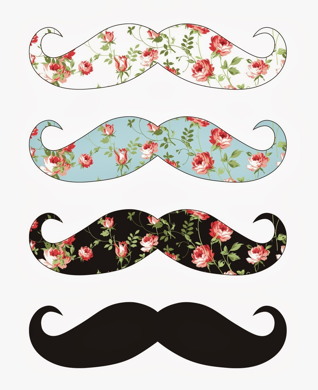 Cute Girly Mustache Wallpapers