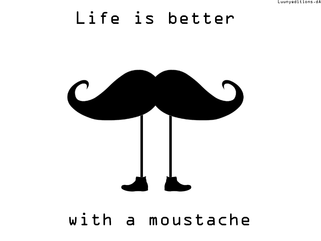 Cute Girly Mustache Wallpapers