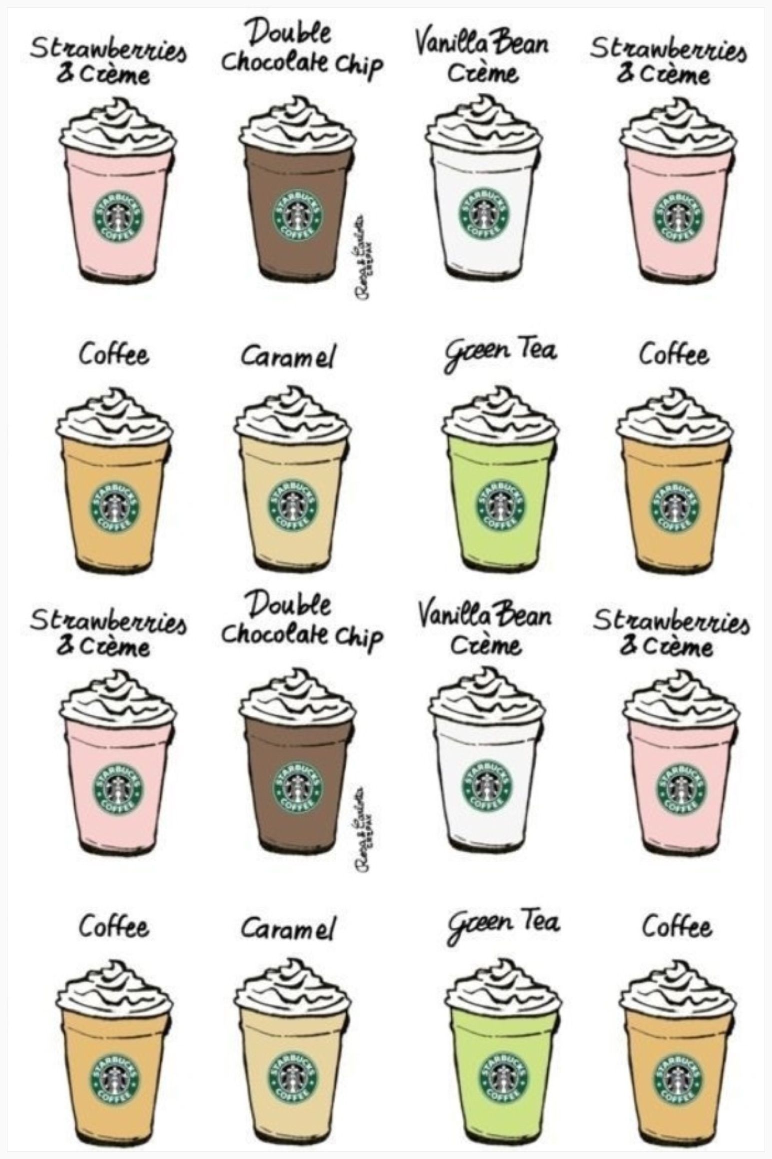 Cute Girly Starbucks Wallpapers Wallpapers