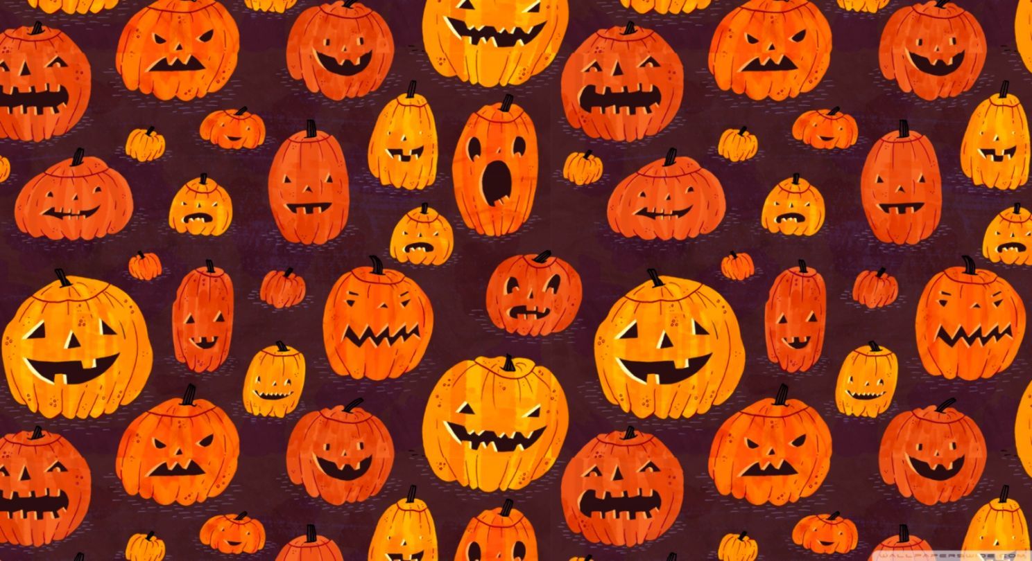 Cute Halloween Pattern Wallpapers