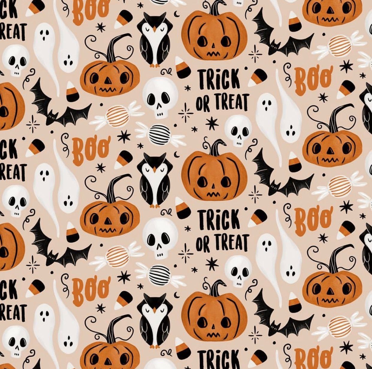 Cute Halloween Pattern Wallpapers