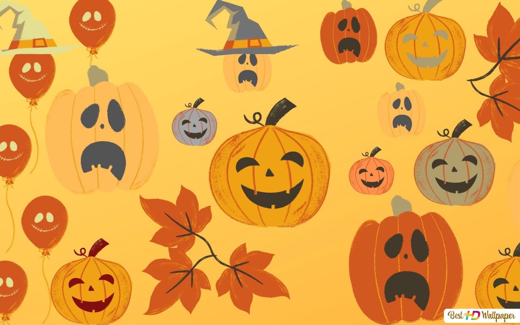 Cute Halloween Pattern Wallpapers