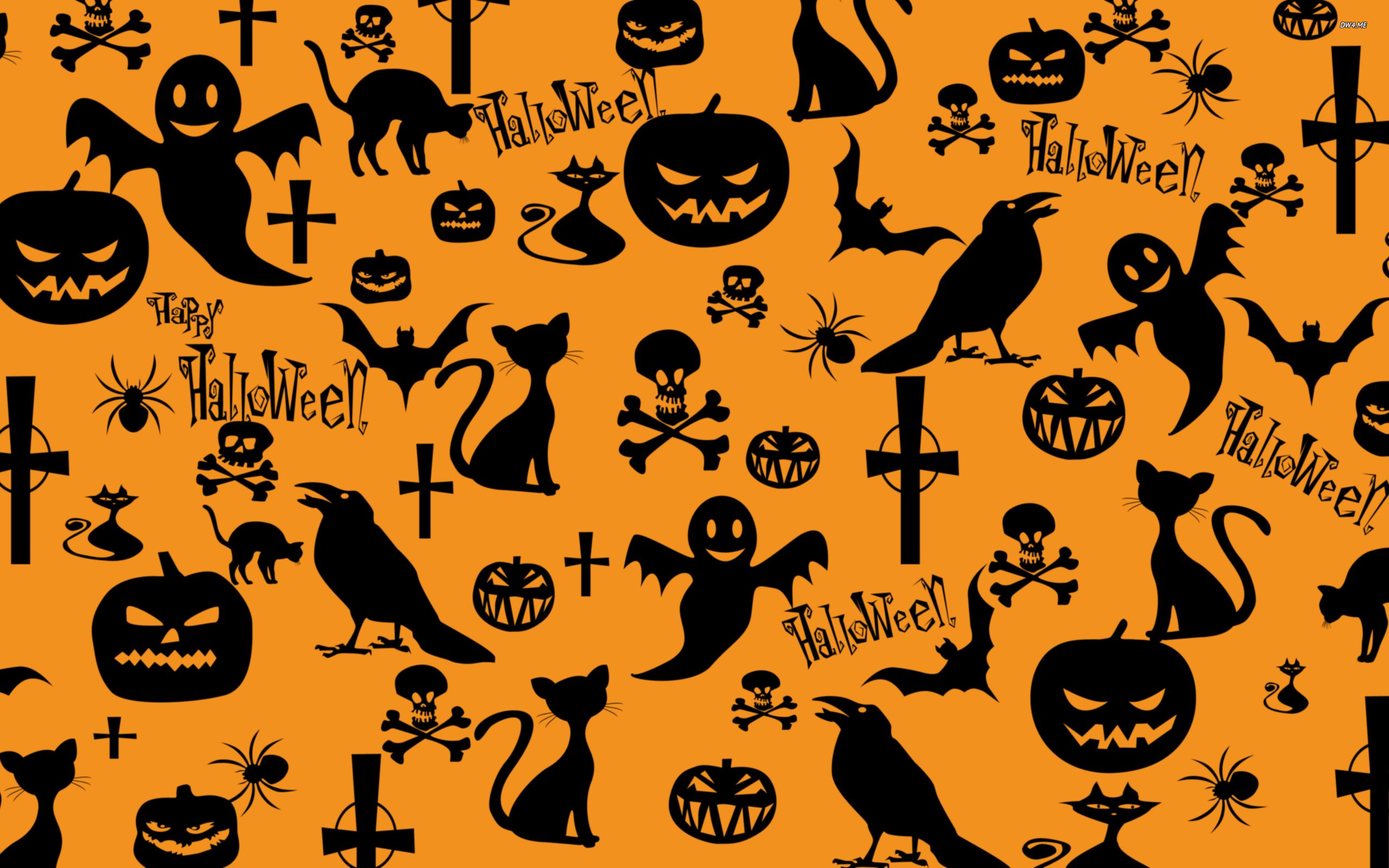 Cute Halloween Pattern Wallpapers