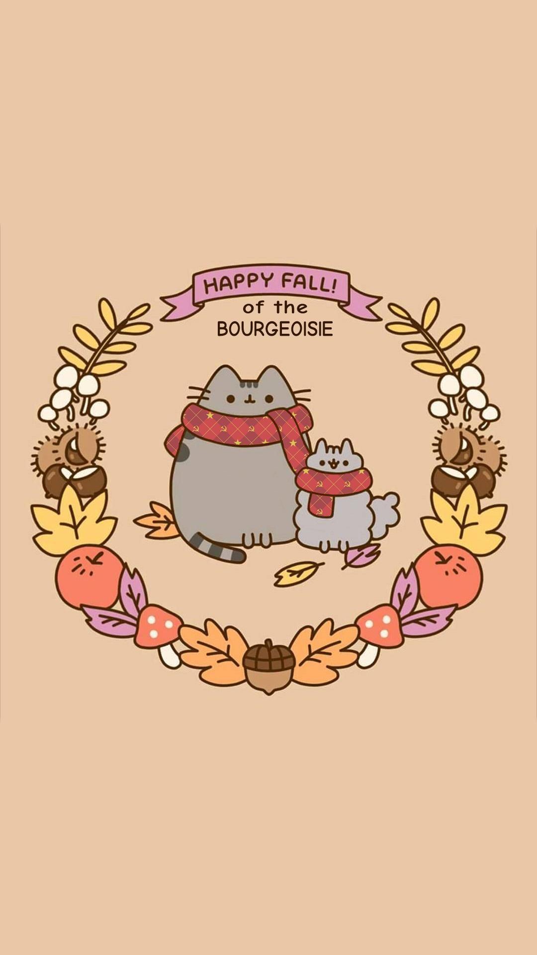 Cute Halloween Pusheen Wallpapers