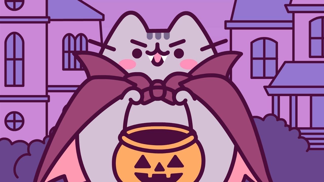 Cute Halloween Pusheen Wallpapers