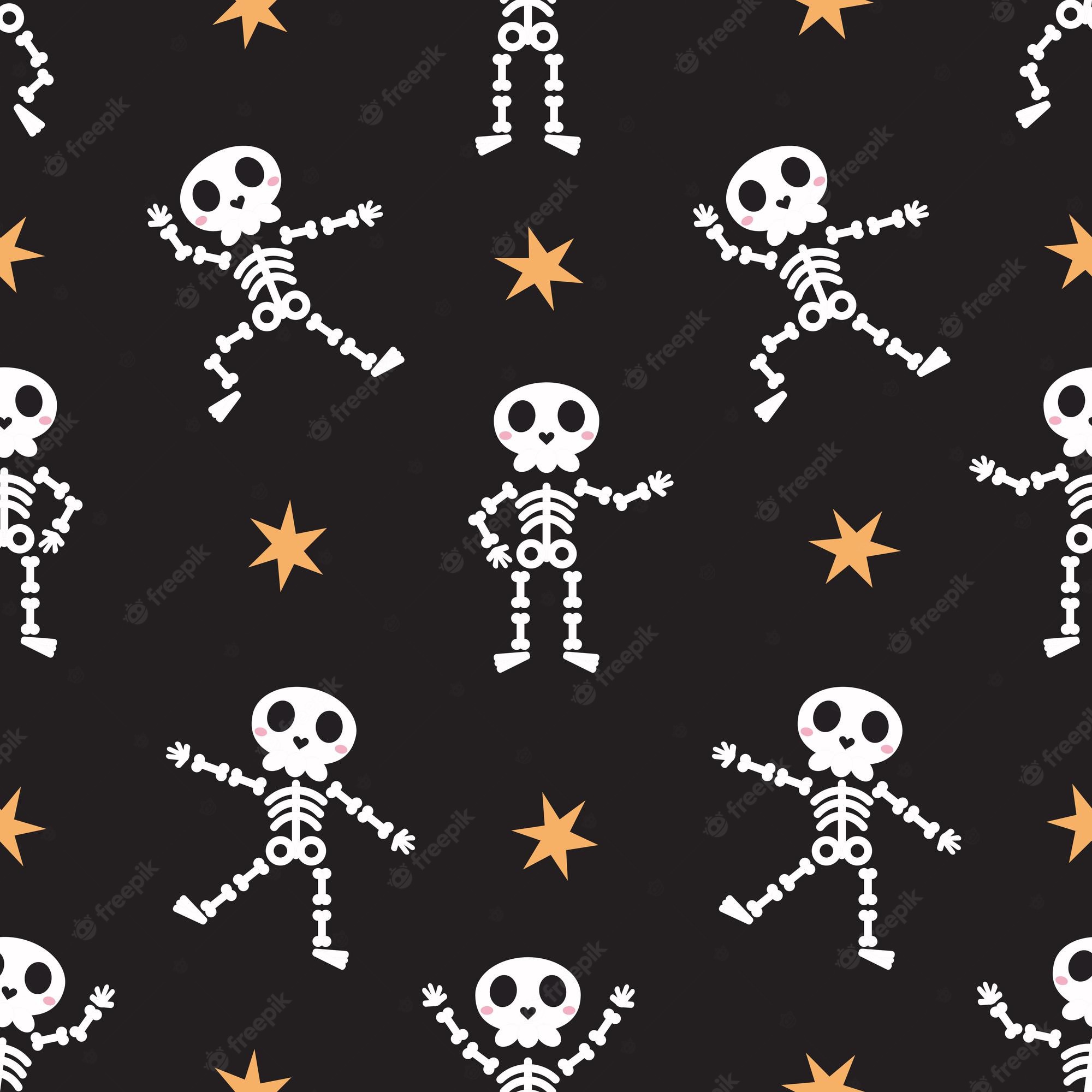 Cute Halloween Skeleton Wallpapers