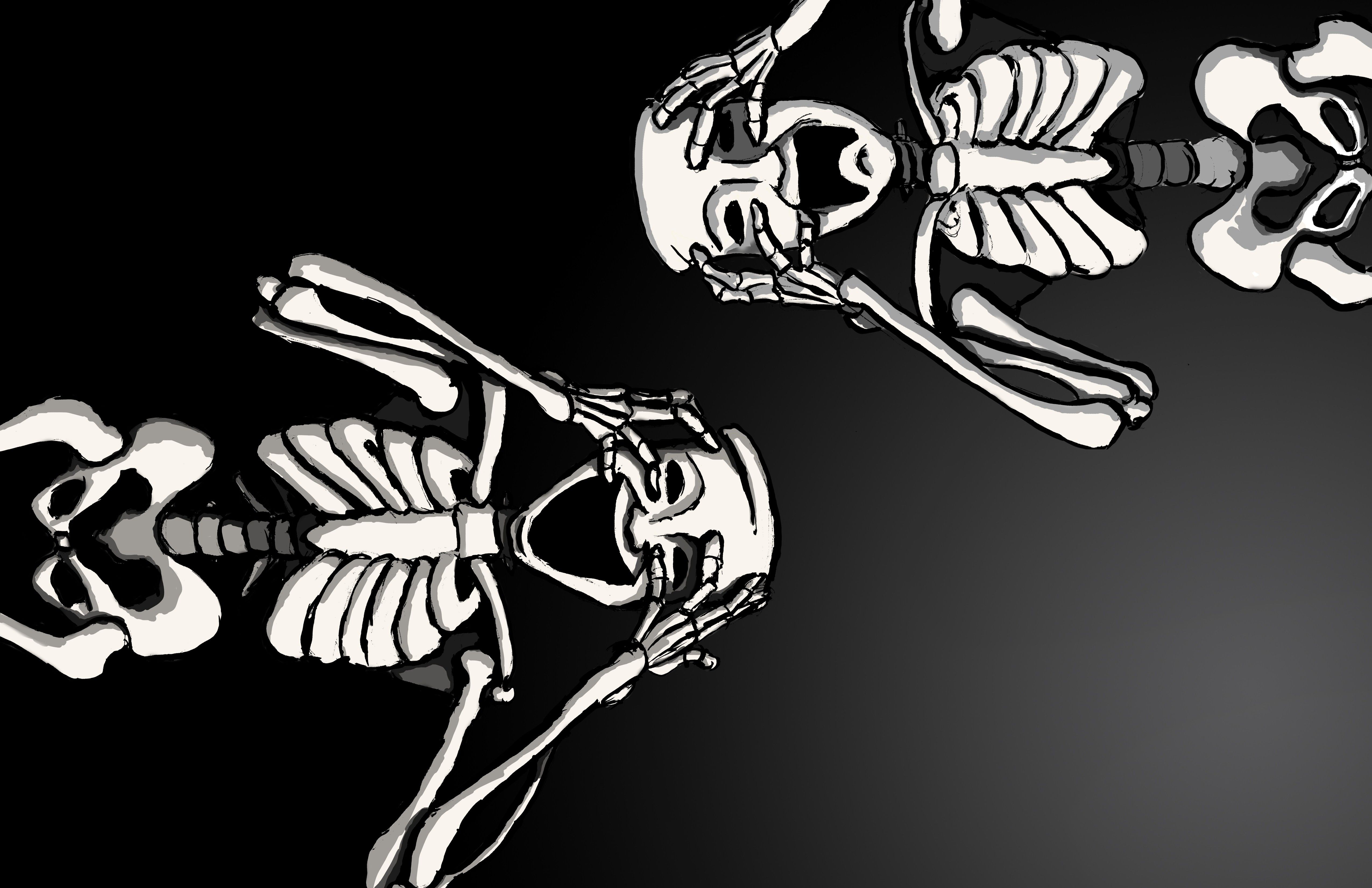 Cute Halloween Skeleton Wallpapers