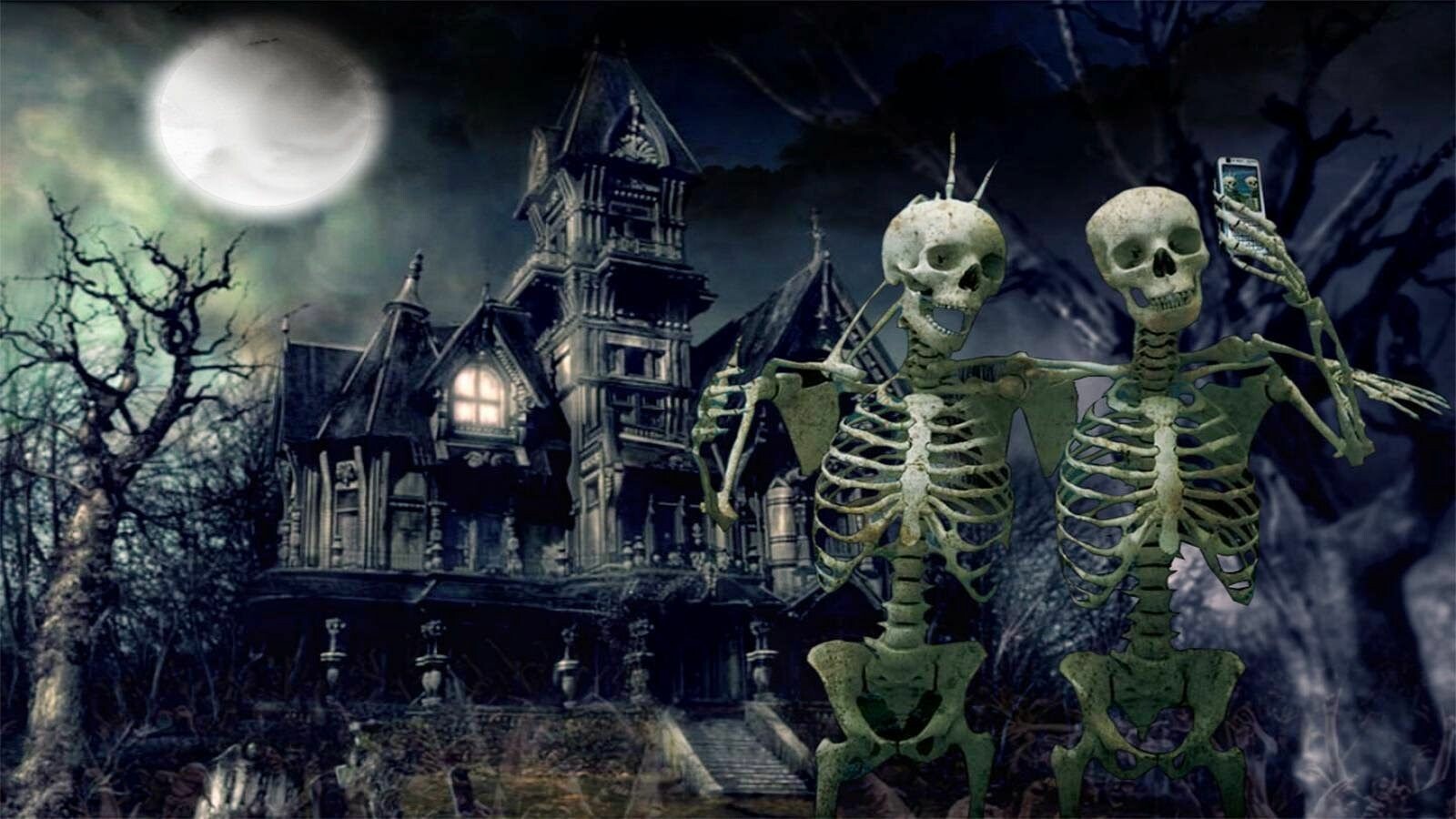 Cute Halloween Skeleton Wallpapers