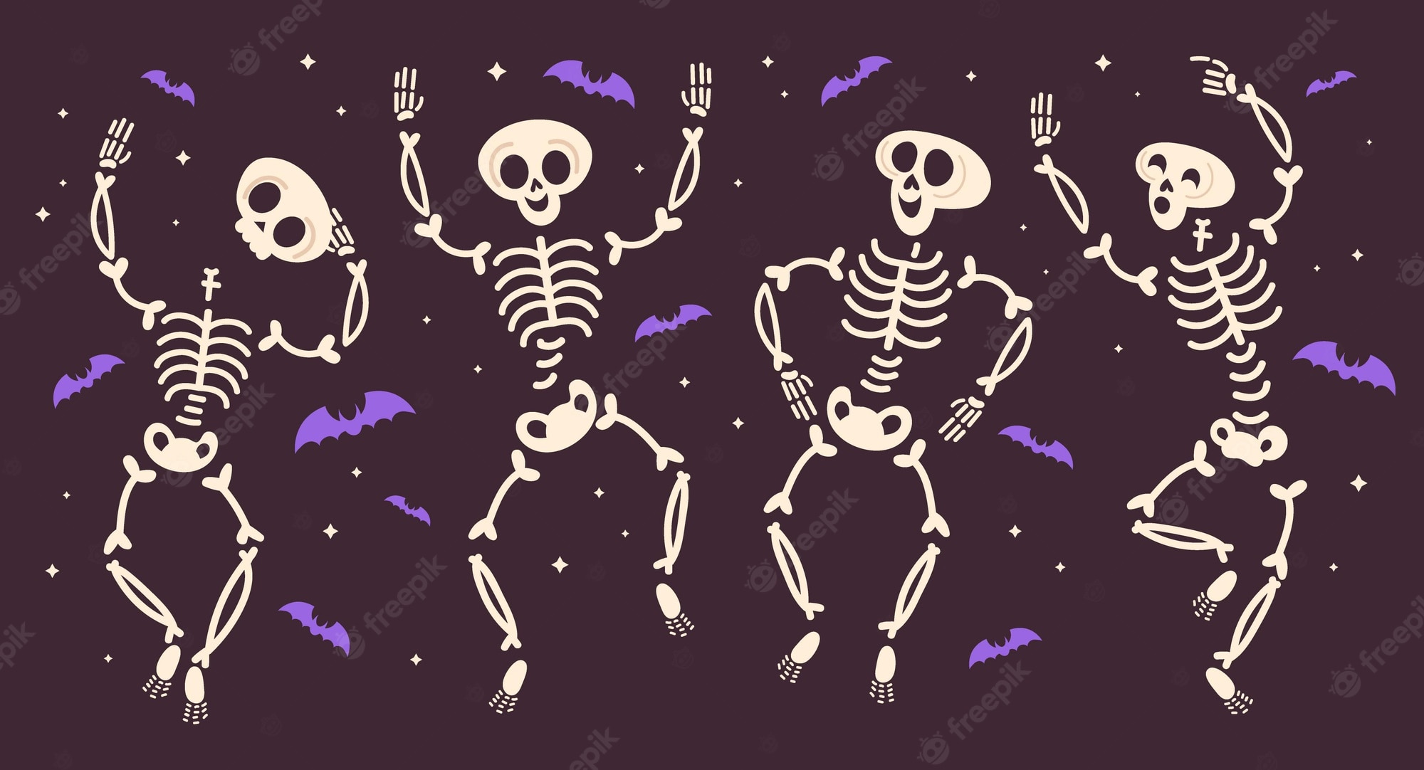 Cute Halloween Skeleton Wallpapers