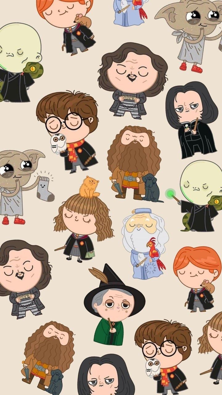 Cute Harry Potter Cartoon Wallpapers Wallpapers