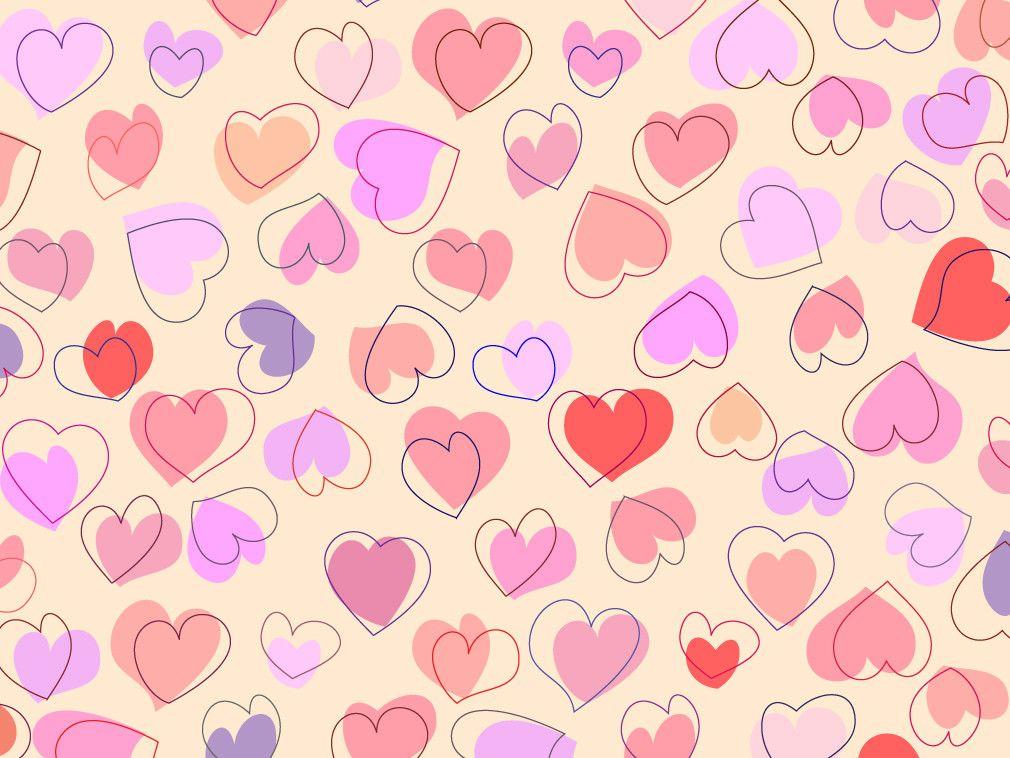 Cute Hearts Desktop Wallpapers